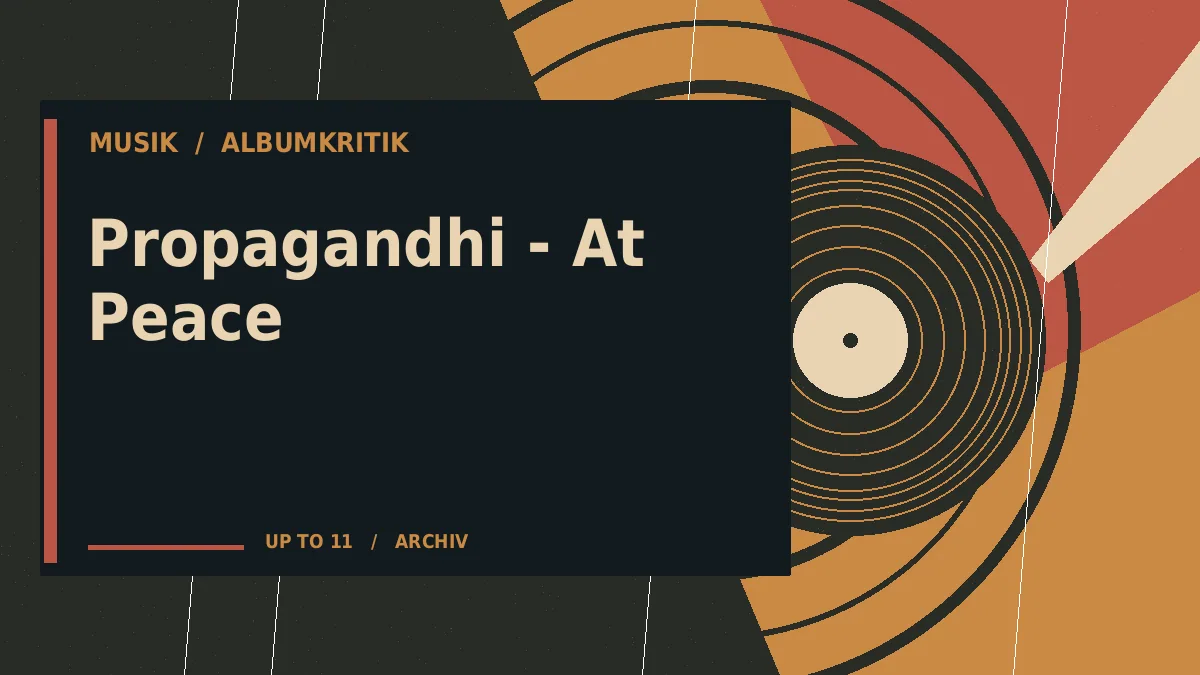 Propagandhi - At Peace