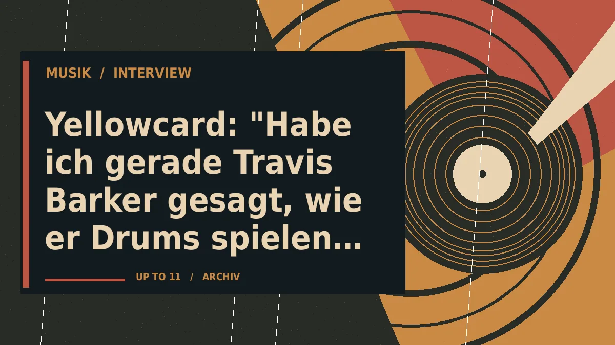 Yellowcard: "Habe ich gerade Travis Barker gesagt, wie er Drums spielen soll?!"