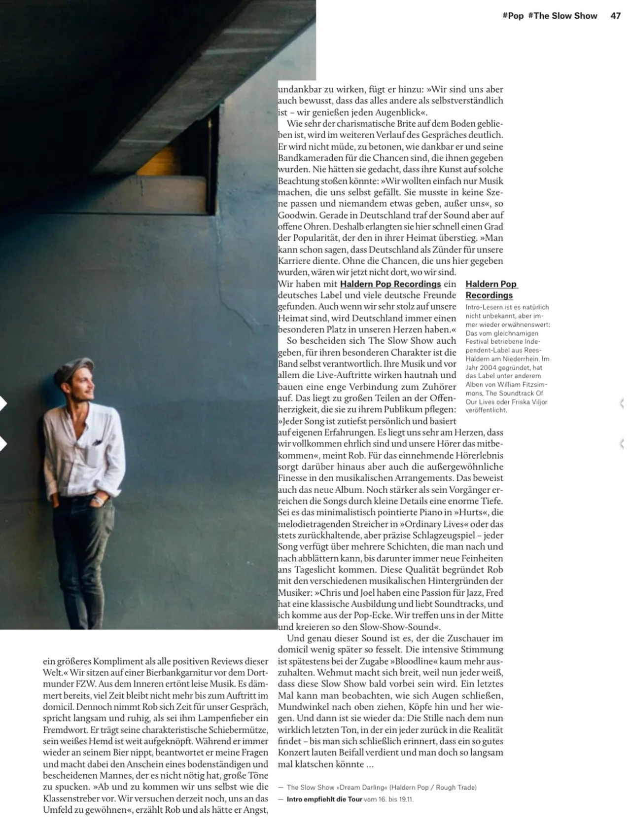 Originalscan INTRO, The Slow Show, Seite 47