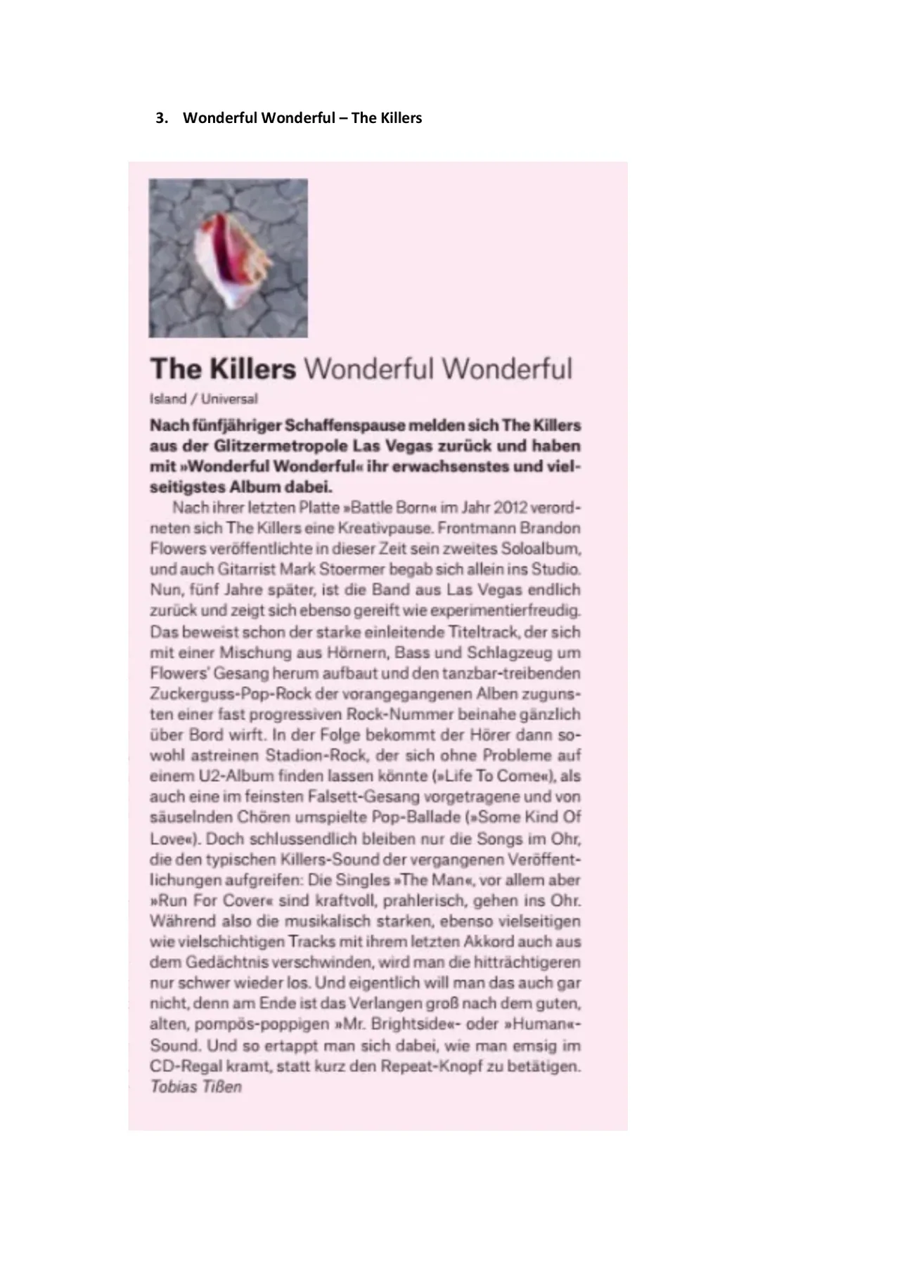 Wonderful Wonderful – The Killers